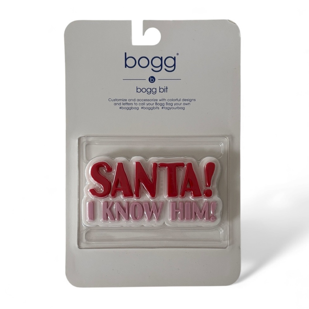 Bogg Bag Bogg Bits "Santa! I Know Him" Festive Charm